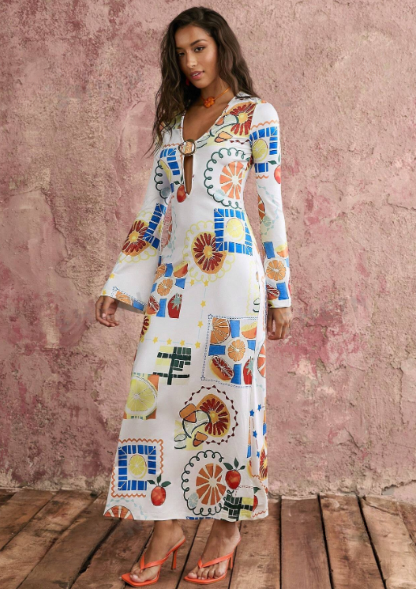 Sareza Fruity Maxi Dress