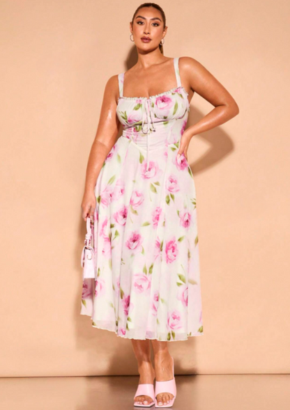 Serafina Floral Midi Dress