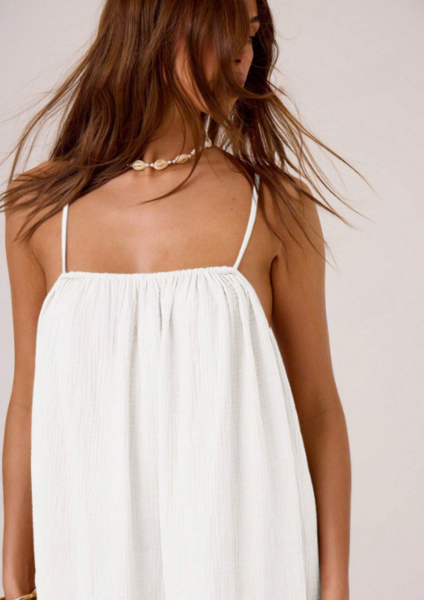 Kaci Maxi Dress - White (Cotton)