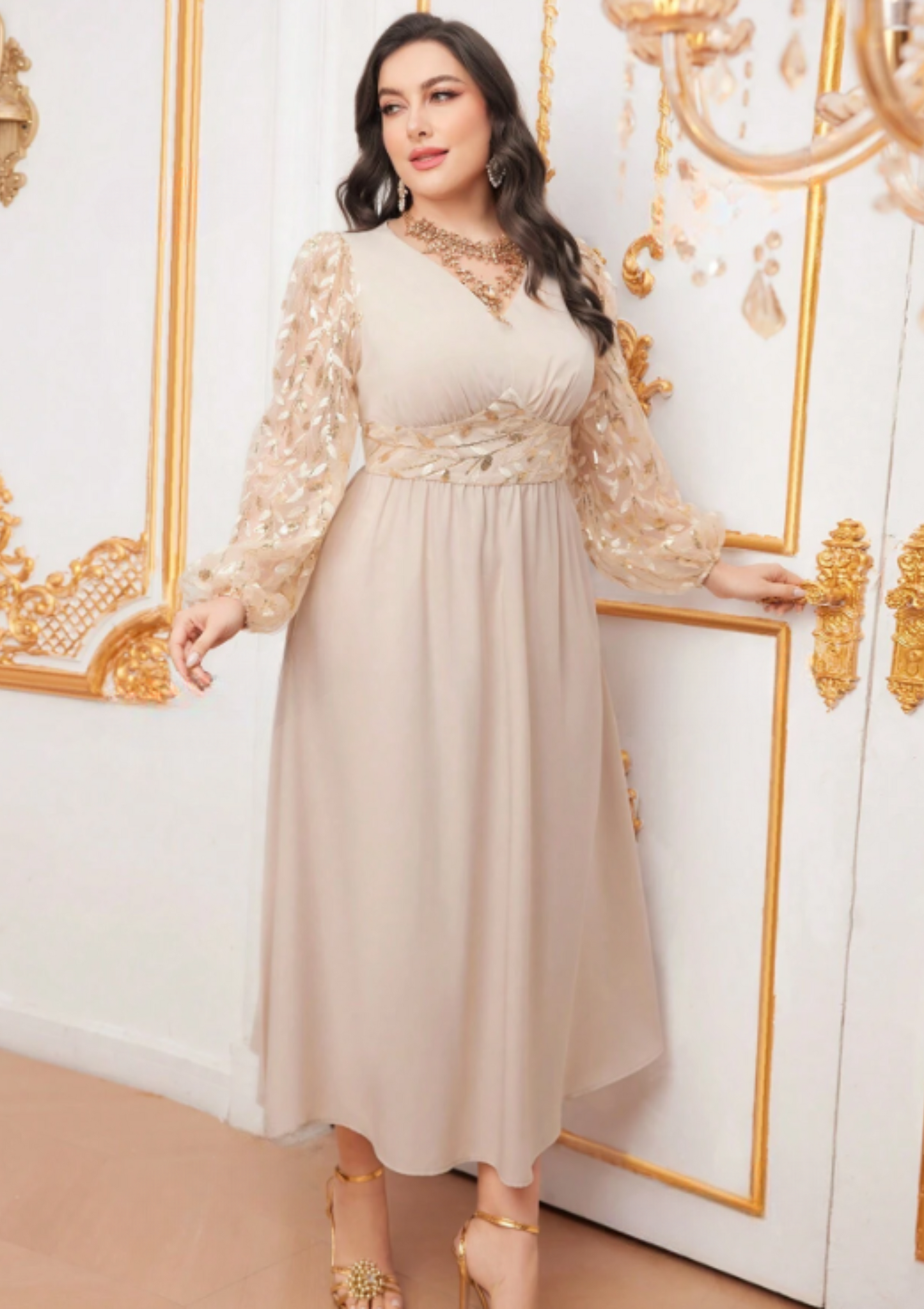 PALEZ EMBROIDERY MAXI DRESS