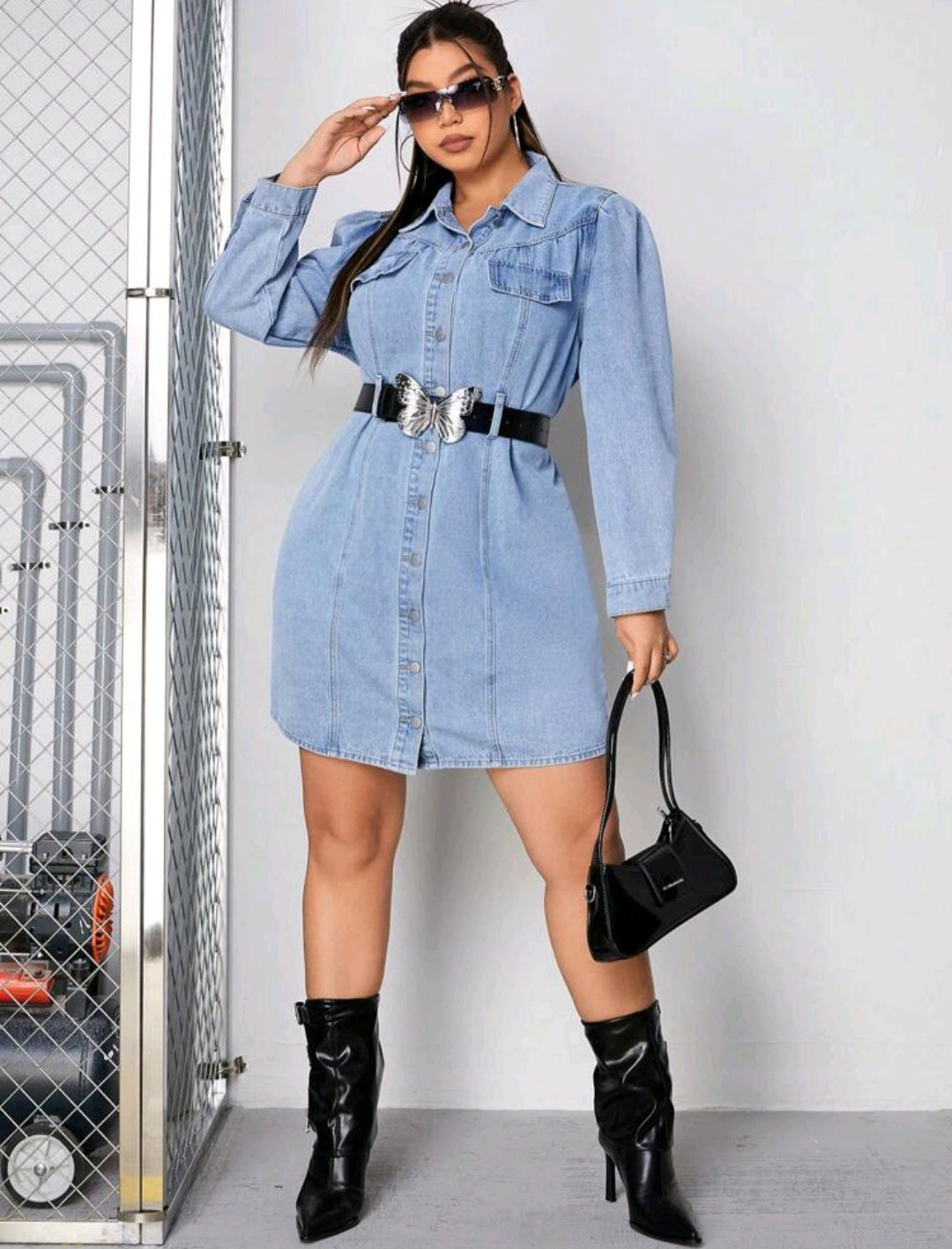 Denim dress hot sale night out