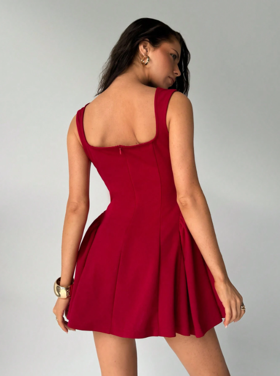 ELOISE MINI DRESS - RED