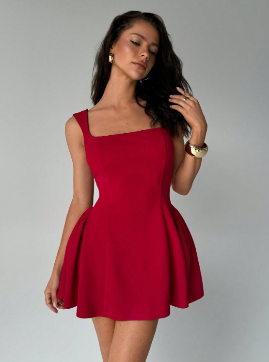 ELOISE MINI DRESS - RED