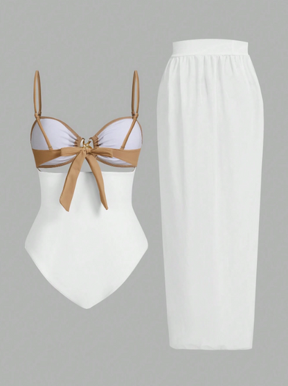 OASIS SWIMSUIT  & SKIRT SET