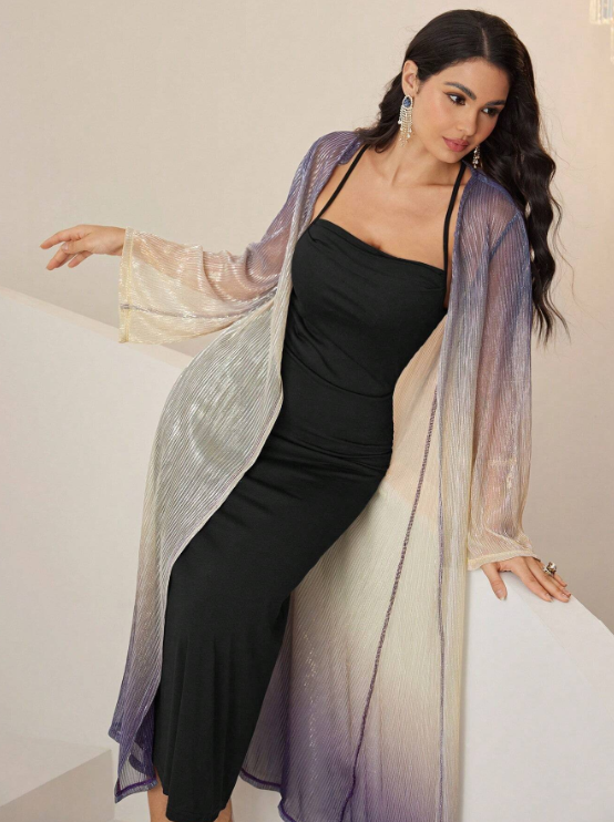 LARK OMBRE ELEGANT JACKET AND MAXI DRESS SET