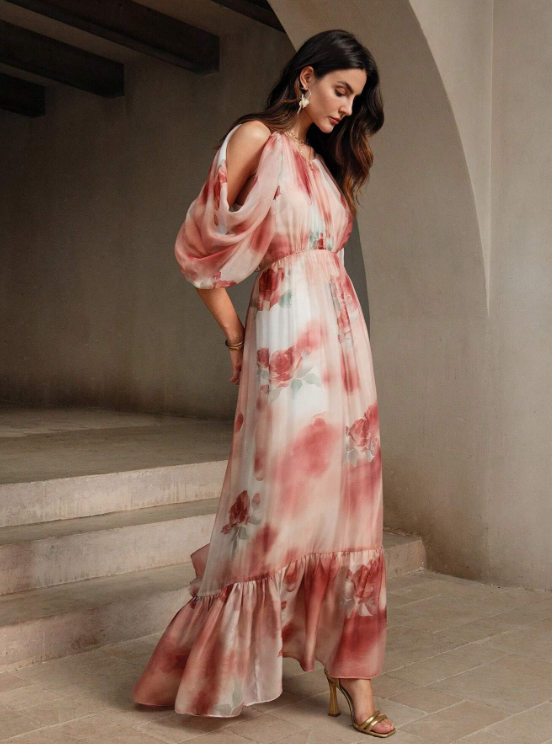 FLORET ROMANTIC MAXI DRESS