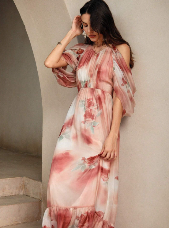 FLORET ROMANTIC MAXI DRESS