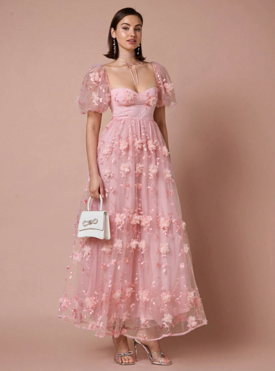 PEONY ROMANTIC FLORAL MAXI DRESS 🌹