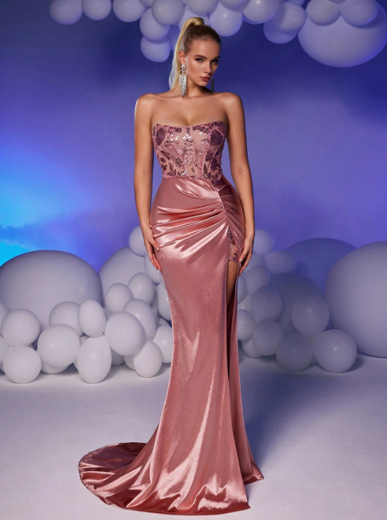 DAYDREAM CANDY SATIN GOWN