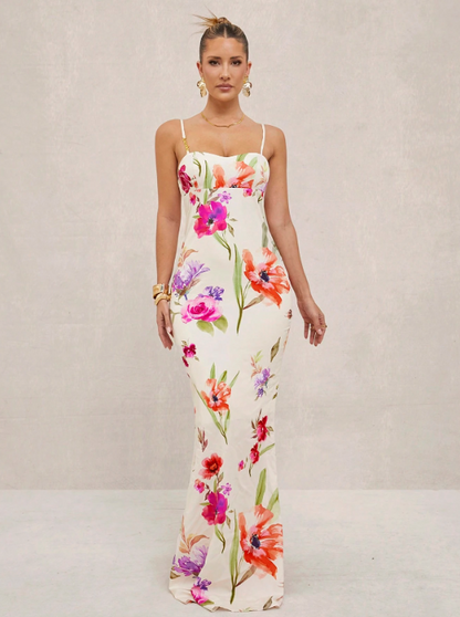 CHLOE FLORAL MAXI DRESS