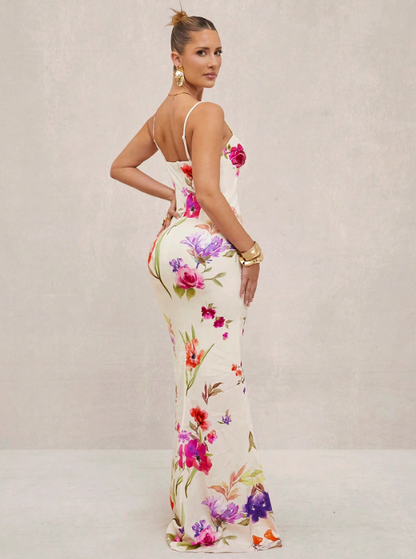 CHLOE FLORAL MAXI DRESS