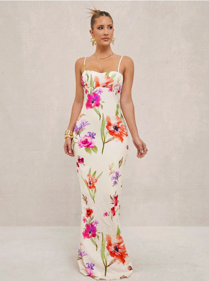 CHLOE FLORAL MAXI DRESS